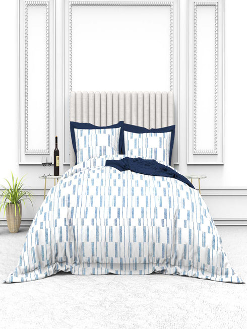 Tuscan Summer 100% Cotton King Size Bedsheet with 2 Pillow Covers -2